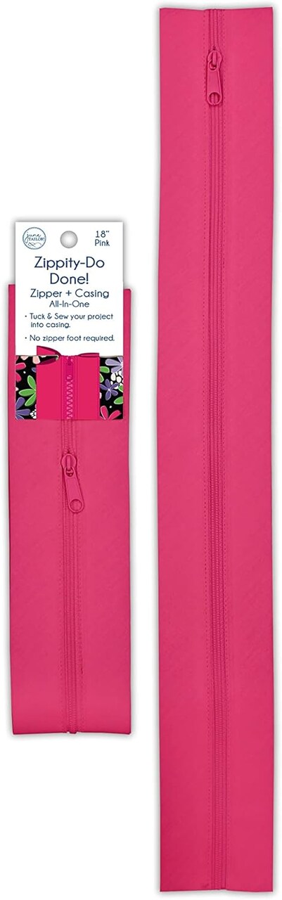 June Tailor Zippity-Do-Done™ 18" Zippers for Sewing, Bags & Quilt Projects